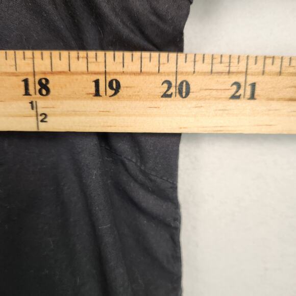 Caffe Marrakesh Club Resort V Neck Black Tunic Women’s Size Med Pintuck EUC - Picture 12 of 16